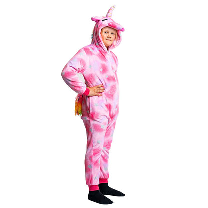 Barndräkt, enhörning rosa 110/116 cl