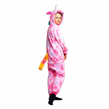 Barndräkt, enhörning rosa 110/116 cl