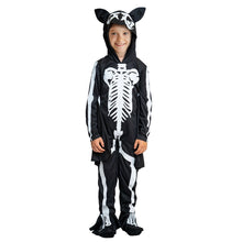 Barndräkt, fladdermusskelett 122/128 cl