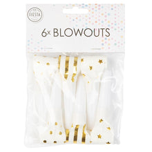 Blåsormar, vit/guld 6 st