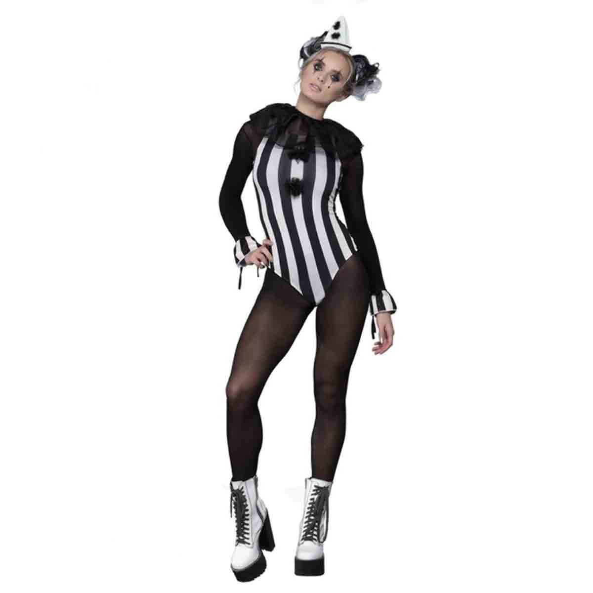Bodysuit, Fever vintage pierrot clown M