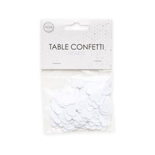Bordskonfetti, hjärtan vita 14 g