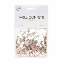 Bordskonfetti, stjärnor roséguld 14 g