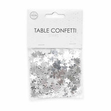 Bordskonfetti, stjärnor silver 14 g