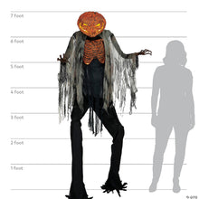 Prop animerad, bränd fågelskrämma 213 cm