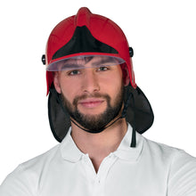 Brandmanshatt, vuxen röd
