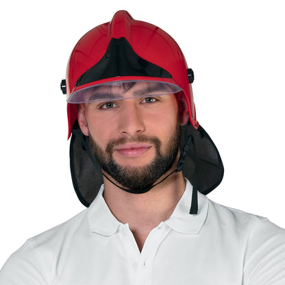 Brandmanshatt, vuxen röd