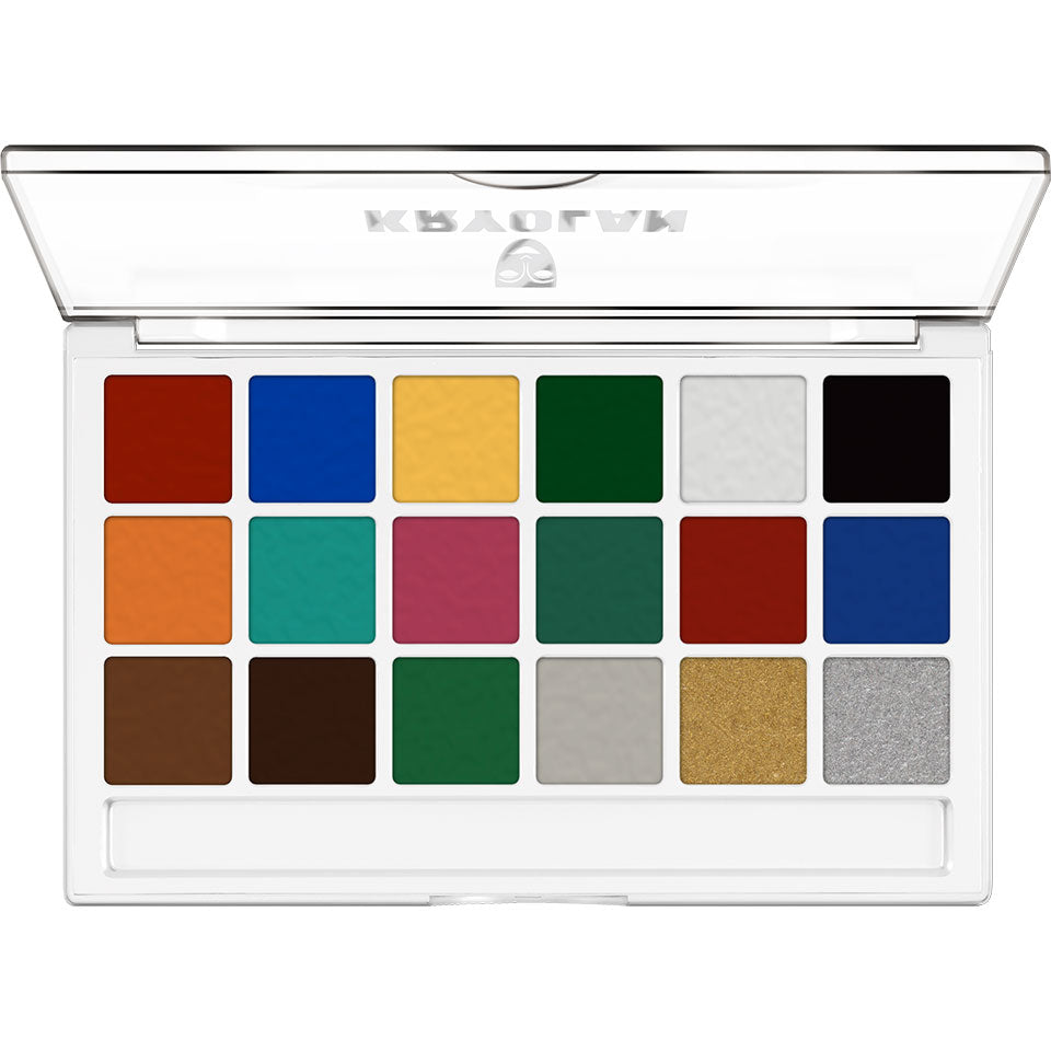 Kryolan BIC make-up color palette, bright 16 g
