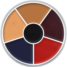 Kryolan Cream Color Circle, burned skin 6 färger 30 g