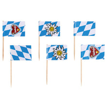 Cocktailflaggor, oktoberfest Bayern Lightblue 30 st