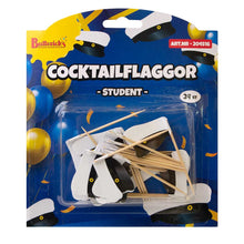 Cocktailflaggor, student 24 st