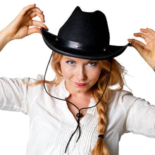 Cowboyhatt, vuxen svart