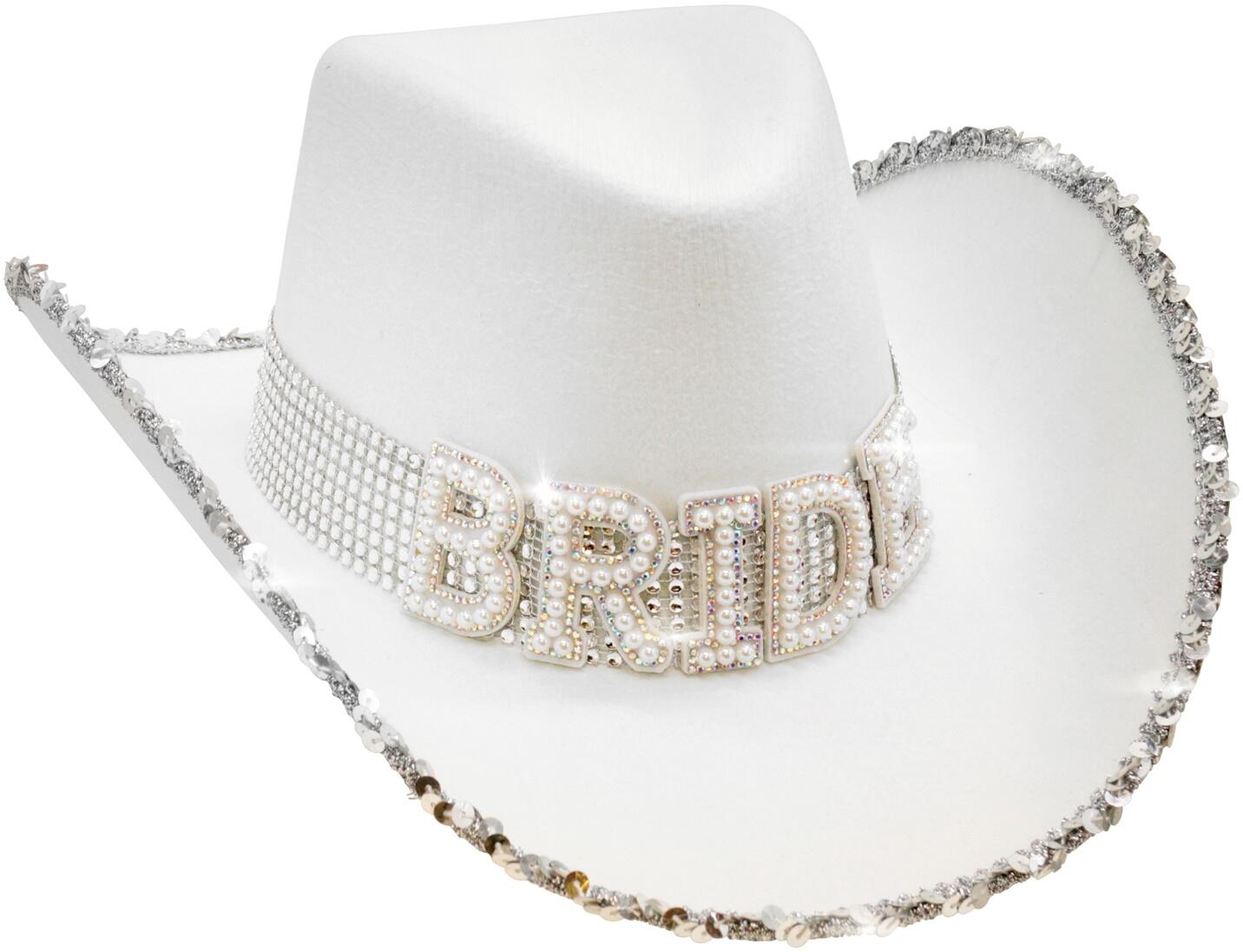 Cowboyhatt, vit BRIDE