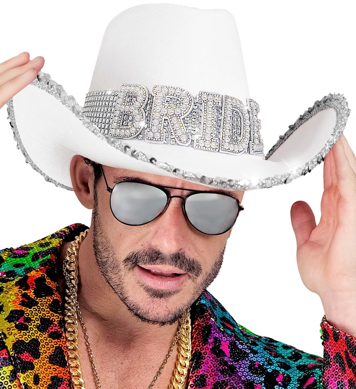 Cowboyhatt, vit BRIDE