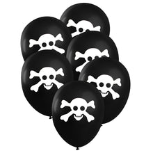 Ballonger, dödskalle 6 st