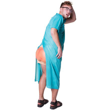 Dräkt, patientrock med rumpshorts