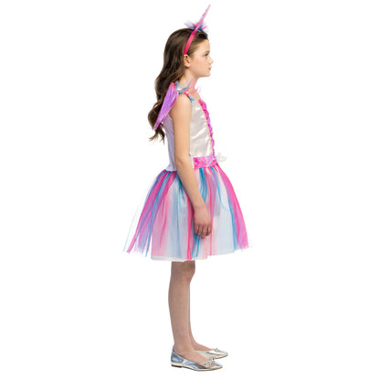 Barndräkt, unicorn girl 7-9 år