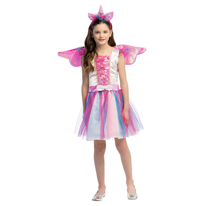 Barndräkt, unicorn girl 7-9 år