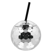 Drinkglas, discoboll silver