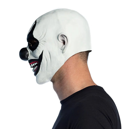Latexmask, Evil clown svart/vit