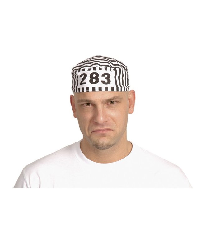 Fångmössa, svart/vit