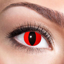 Färglinser, kattögon röda 3 mån