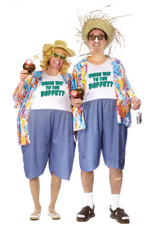 Dräkt, tjock turist buffé