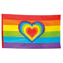 Tygflagga, regnbåge 90x150 cm