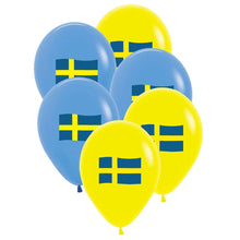 Ballonger, svenska flaggan 6 st