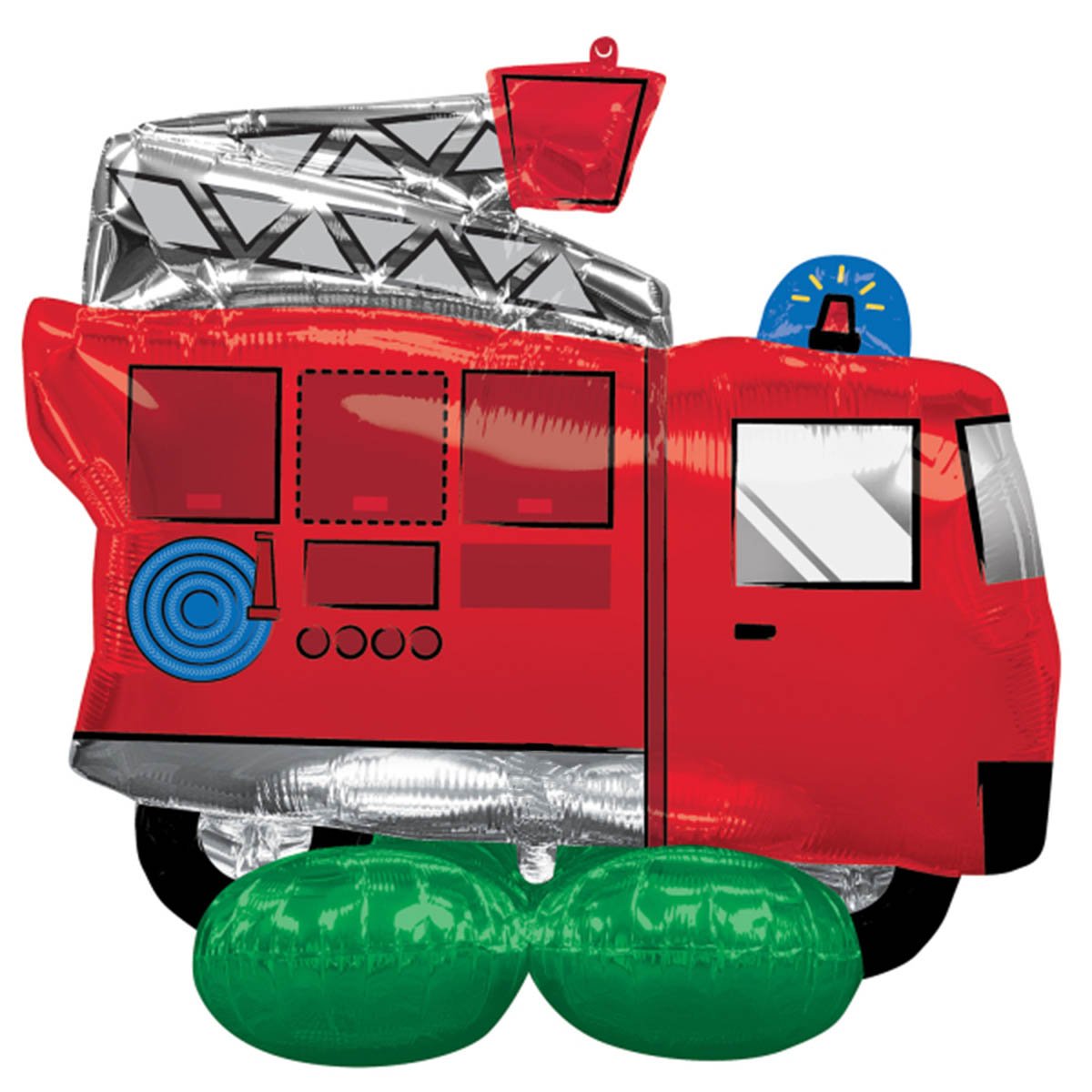 Folieballong, AirLoonz brandbil 106 cm x 88 cm