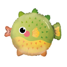 Folieballong, pufferfish 48x41 cm