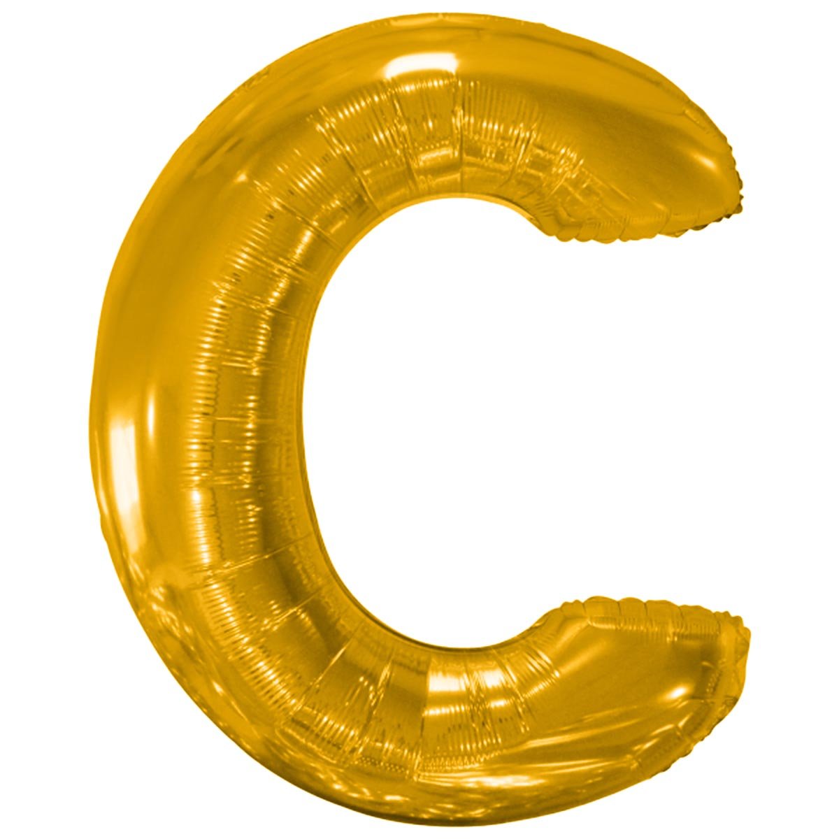 Folieballong, bokstav guld C 86 cm