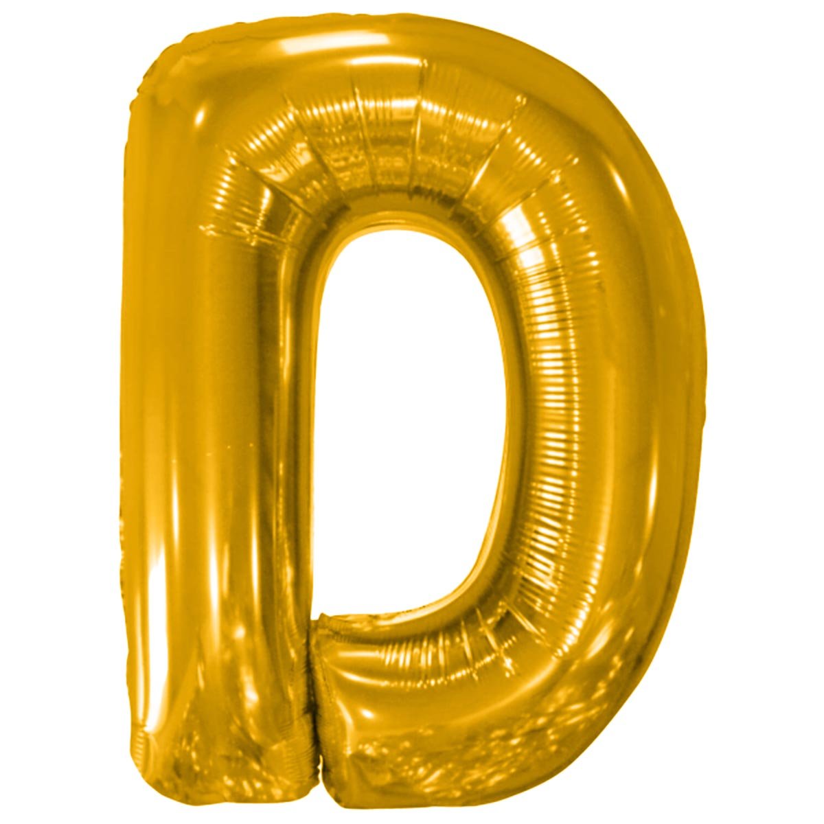 Folieballong, bokstav guld D 86 cm