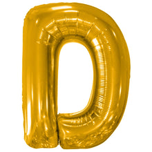Folieballong, bokstav guld D 86 cm