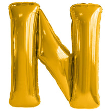 Folieballong, bokstav guld N 86 cm
