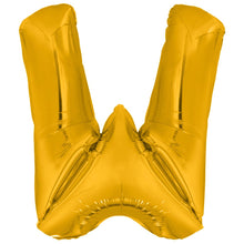 Folieballong, bokstav guld W 86 cm