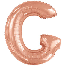 Folieballong, bokstav rosé G 86 cm