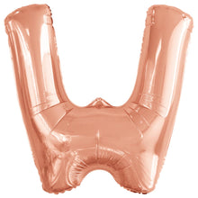 Folieballong, bokstav rosé W 86 cm