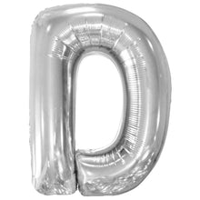 Folieballong, bokstav silver D 86 cm