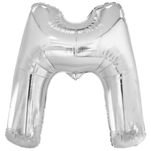 Folieballong, bokstav silver M 86 cm