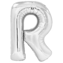 Folieballong, bokstav silver R 86 cm