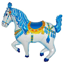 Folieballong, cirkushäst blå 91 cm