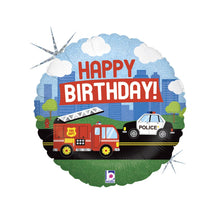 Folieballong, emergency vehicle B-Day 45 cm