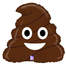 Folieballong, emoji poo 45 cm