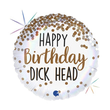Folieballong, Happy Birthday Dick Head 45 cm
