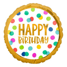 Folieballong, happy birthday prickar 43 cm