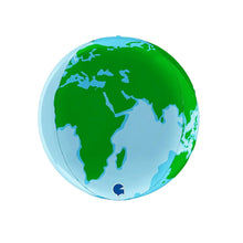 Folieballong, jordglob 38 cm