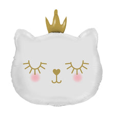 Folieballong, cat princess white 66 cm