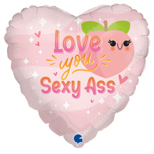 Folieballong, love you sexy ass 45 cm