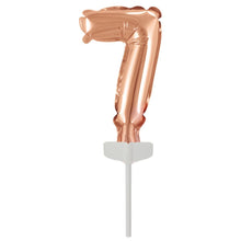 Folieballong, siffra 7 rosé 15 cm